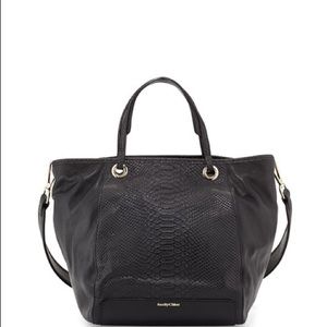 See by Chloe Leather Ivy snakeskin tote